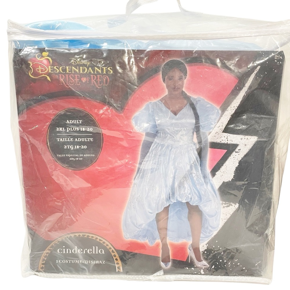Disney Descendants Rise Of Red Cinderella Adult Plus‎ Costume Size 2XL 18-20 NEW